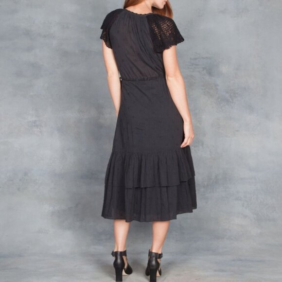 Ulla Johnson Pauline Embroidered Cotton Midi Dress Size 2 - Picture 2 of 10